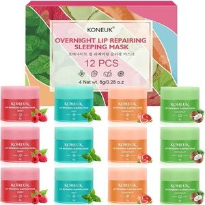 Overnight Lip Repairing Mask Set - Pink, Orange, Green